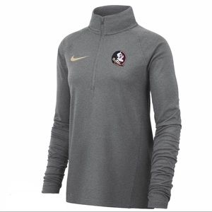 NWT Florida State Seminoles Gray Half Zip Pullover